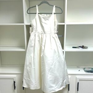 David's Bridal White Formal Kids Dress